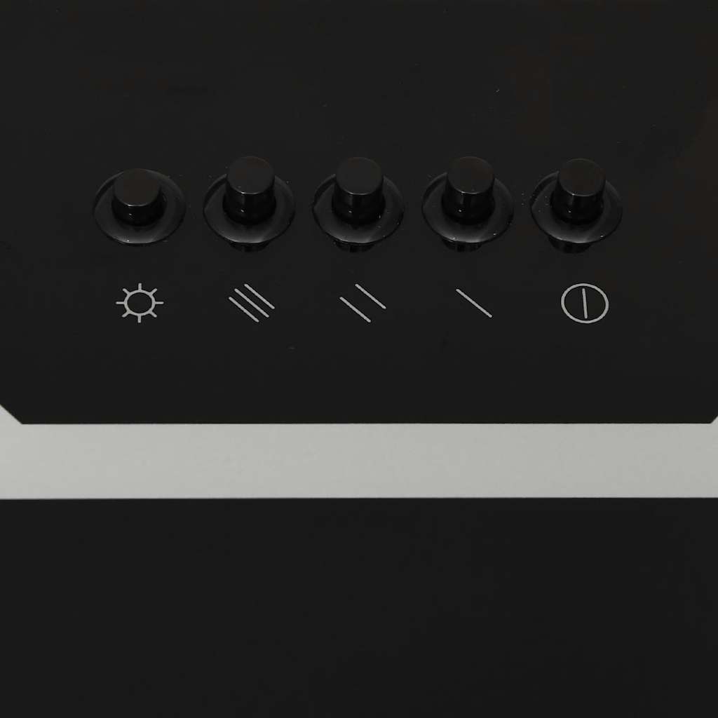 Cappa a Parete 90 cm in Acciaio e Vetro Temperato Nero