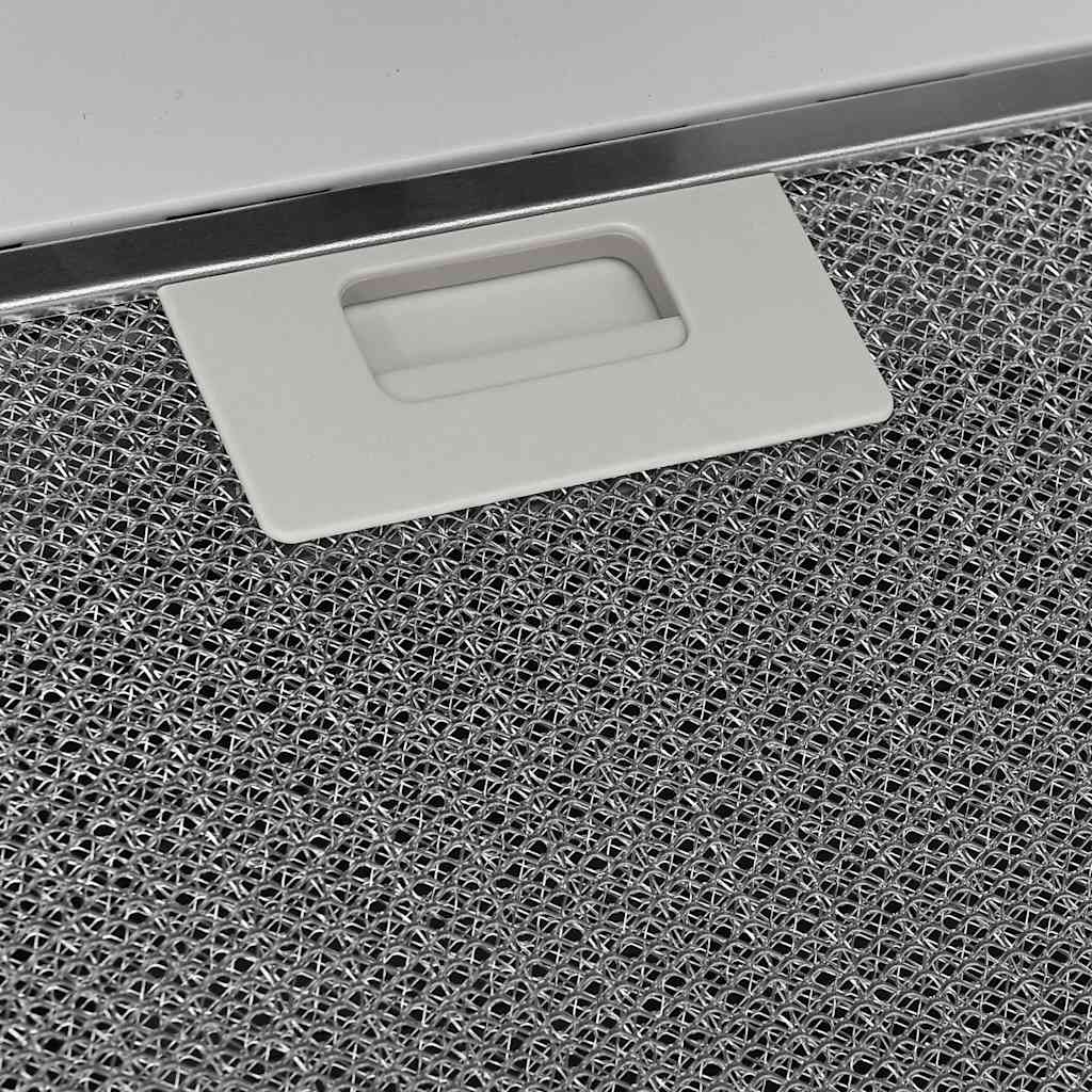 Cappa a Parete 90 cm in Acciaio e Vetro Temperato Bianco - homemem39