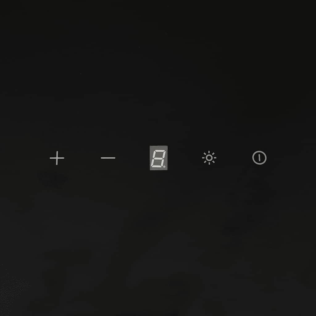 Cappa a Parete 60 cm in Acciaio e Vetro Temperato Nero