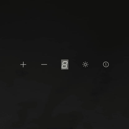 Cappa a Parete 60 cm in Acciaio e Vetro Temperato Nero