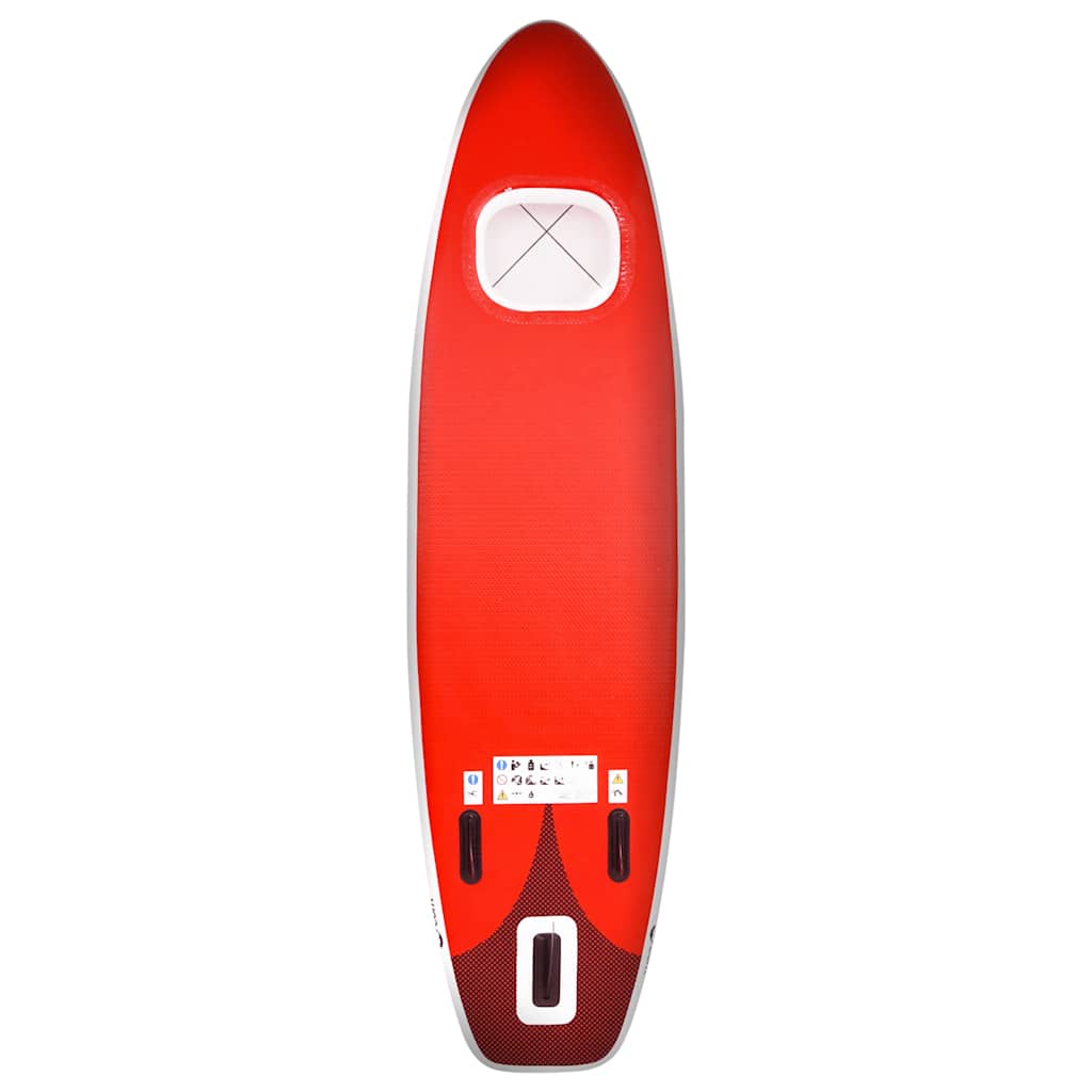 Set Tavola da SUP Gonfiabile Rosso 300x76x10 cm