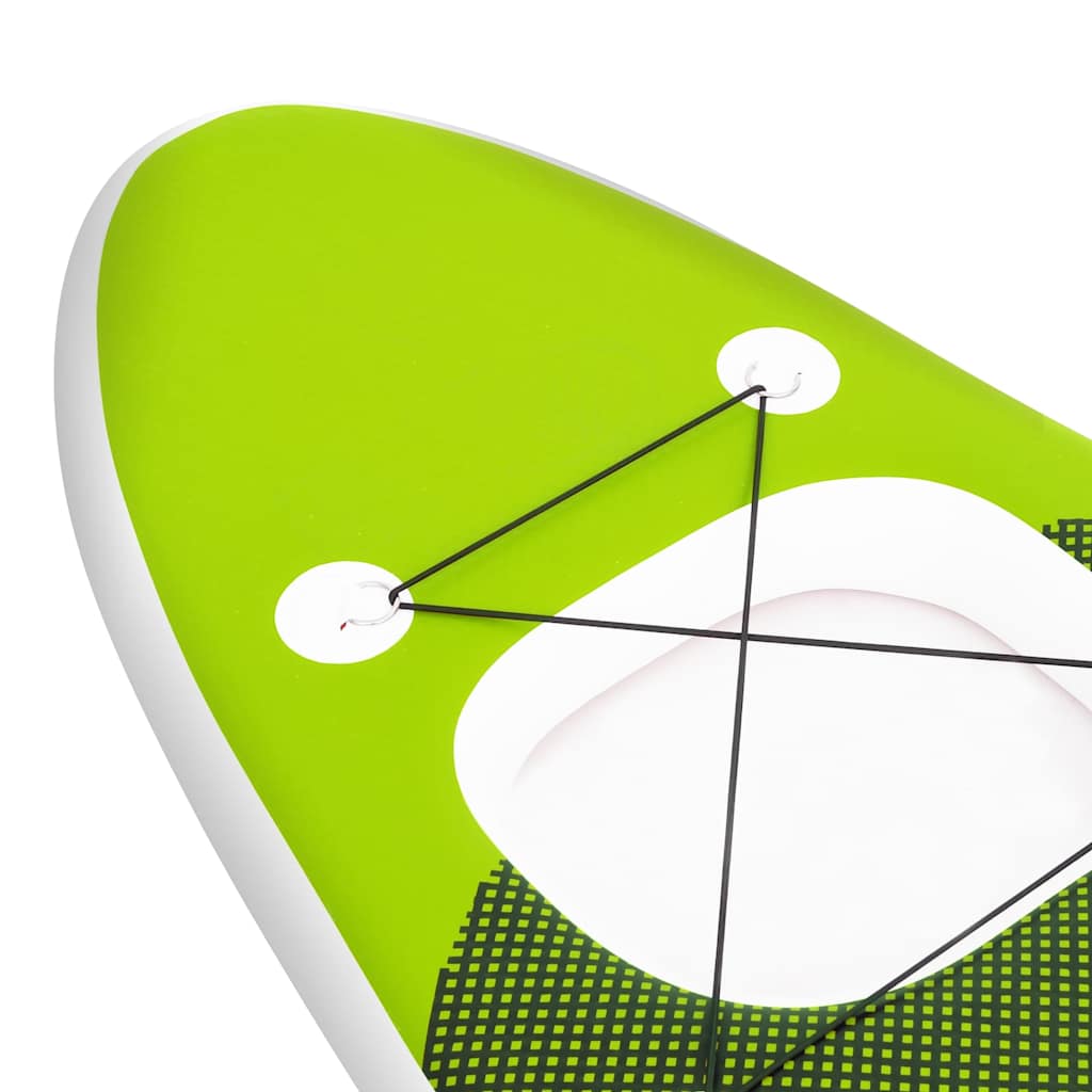 Set Tavola da SUP Gonfiabile Verde 300x76x10 cm