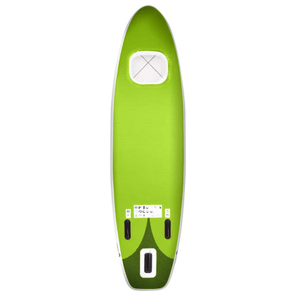 Set Tavola SUP Gonfiabile Verde 330x76x10 cm