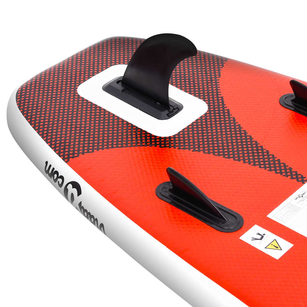 Set Tavola da SUP Gonfiabile Rosso 360x81x10 cm - homemem39