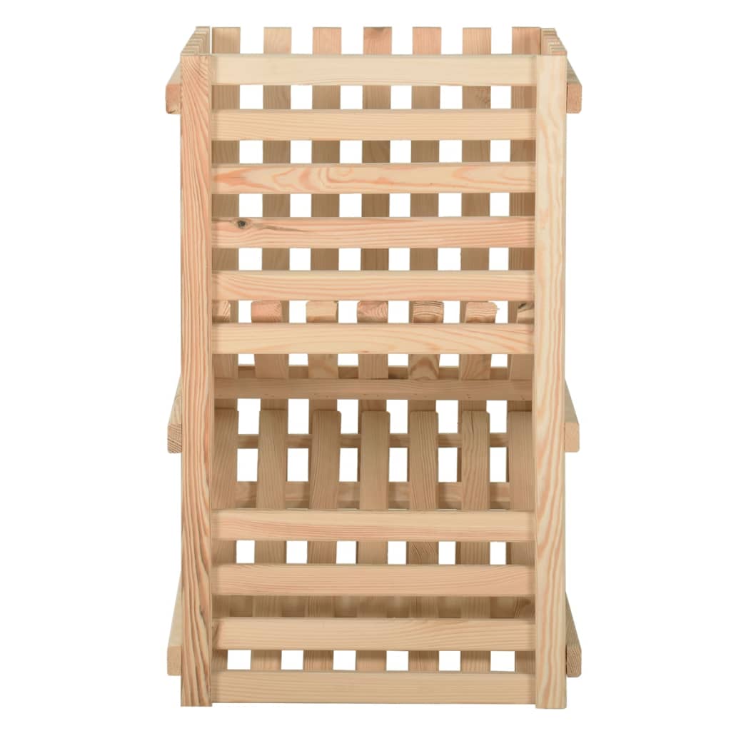 Cassetta Porta Patate  50x50x80 cm in Legno Massello di Pino - homemem39