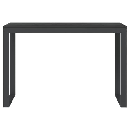 Scrivania per Computer Nera 110x60x73 cm in Legno Multistrato