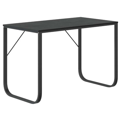 Scrivania per Computer Nera 110x60x73 cm in Legno Multistrato | homemem39