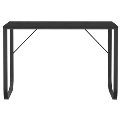 Scrivania per Computer Nera 110x60x73 cm in Legno Multistrato | homemem39