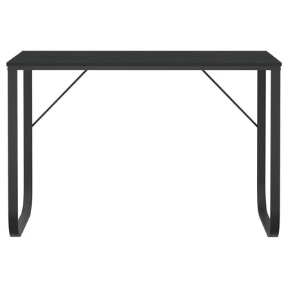 Scrivania per Computer Nera 110x60x73 cm in Legno Multistrato - homemem39