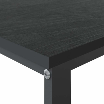 Scrivania per Computer Nera 110x60x73 cm in Legno Multistrato | homemem39