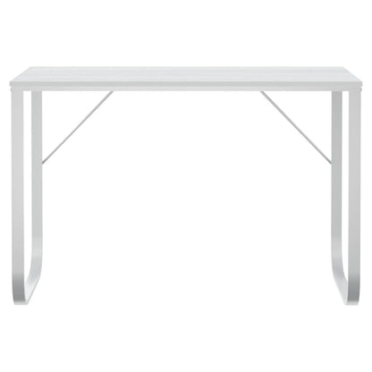 Scrivania per Computer Bianca 110x60x73 cm in Legno Multistrato - homemem39