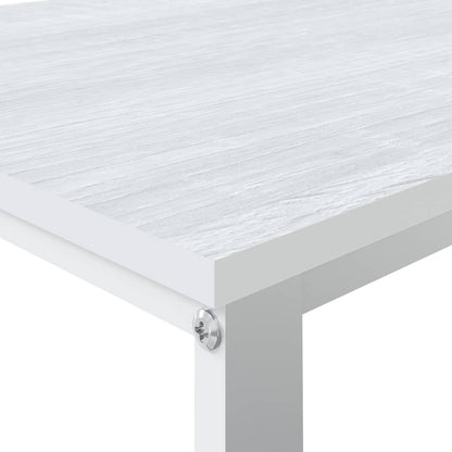 Scrivania per Computer Bianca 110x60x73 cm in Legno Multistrato | homemem39
