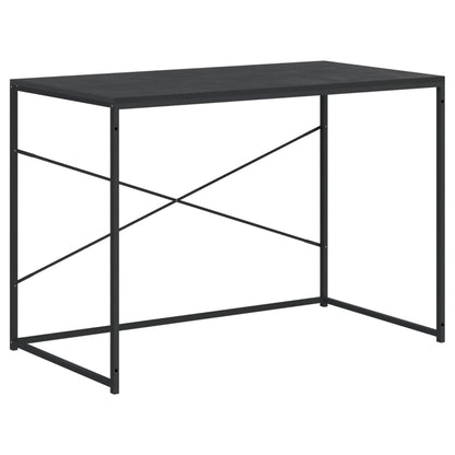 Scrivania per Computer Nera 110x60x70 cm in Legno Multistrato | homemem39
