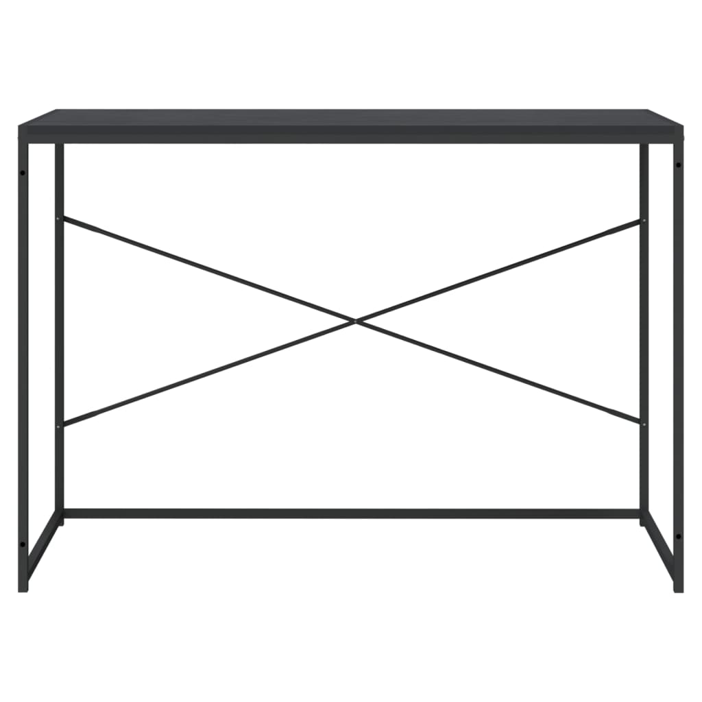 Scrivania per Computer Nera 110x60x70 cm in Legno Multistrato | homemem39