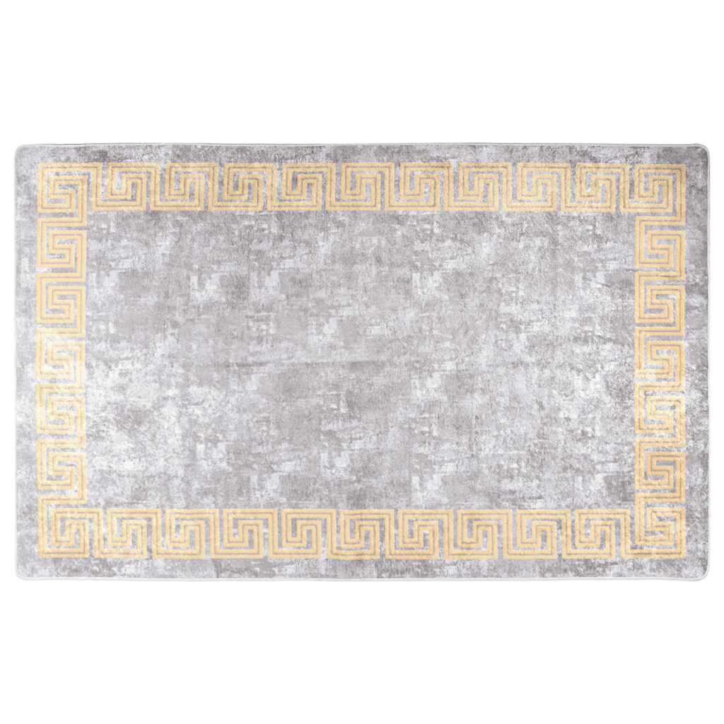 Tappeto Lavabile 80x150 cm Grigio Antiscivolo - homemem39