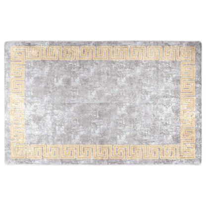 Tappeto Lavabile 80x150 cm Grigio Antiscivolo - homemem39