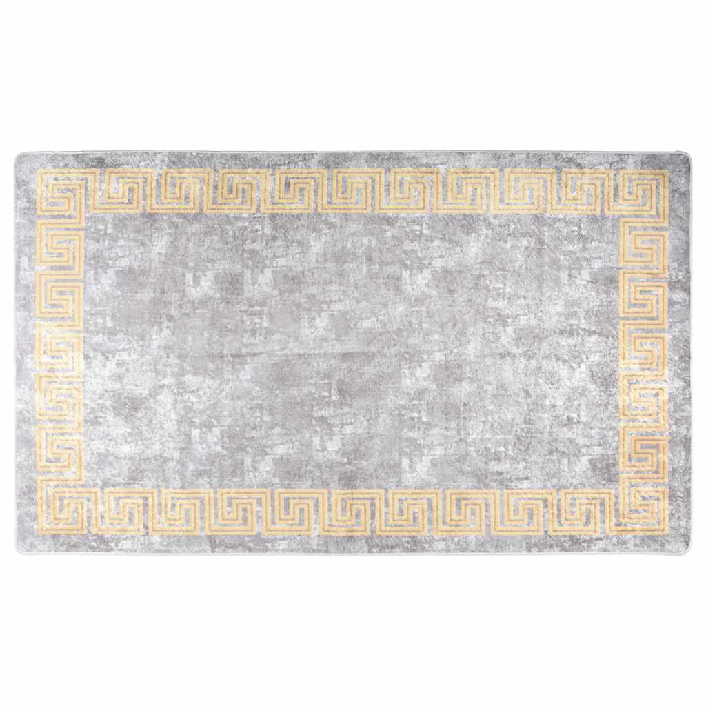 Tappeto Lavabile 120x180 cm Grigio Antiscivolo - homemem39