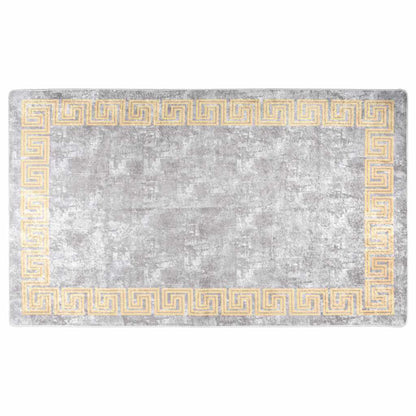 Tappeto Lavabile 120x180 cm Grigio Antiscivolo - homemem39