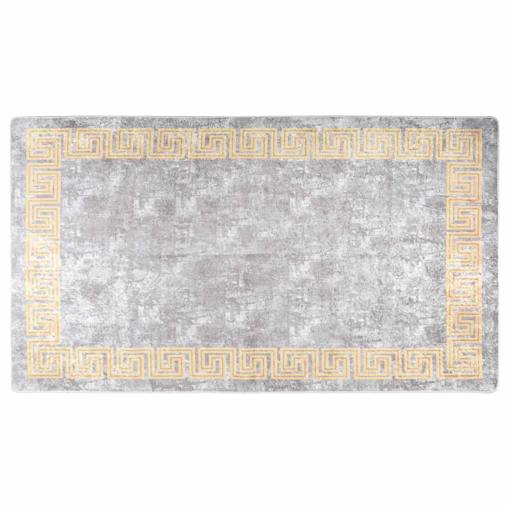 Tappeto Lavabile 190x300 cm Grigio Antiscivolo - homemem39