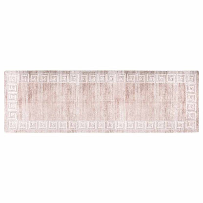 Tappeto Lavabile 80x300 cm Beige Antiscivolo - homemem39