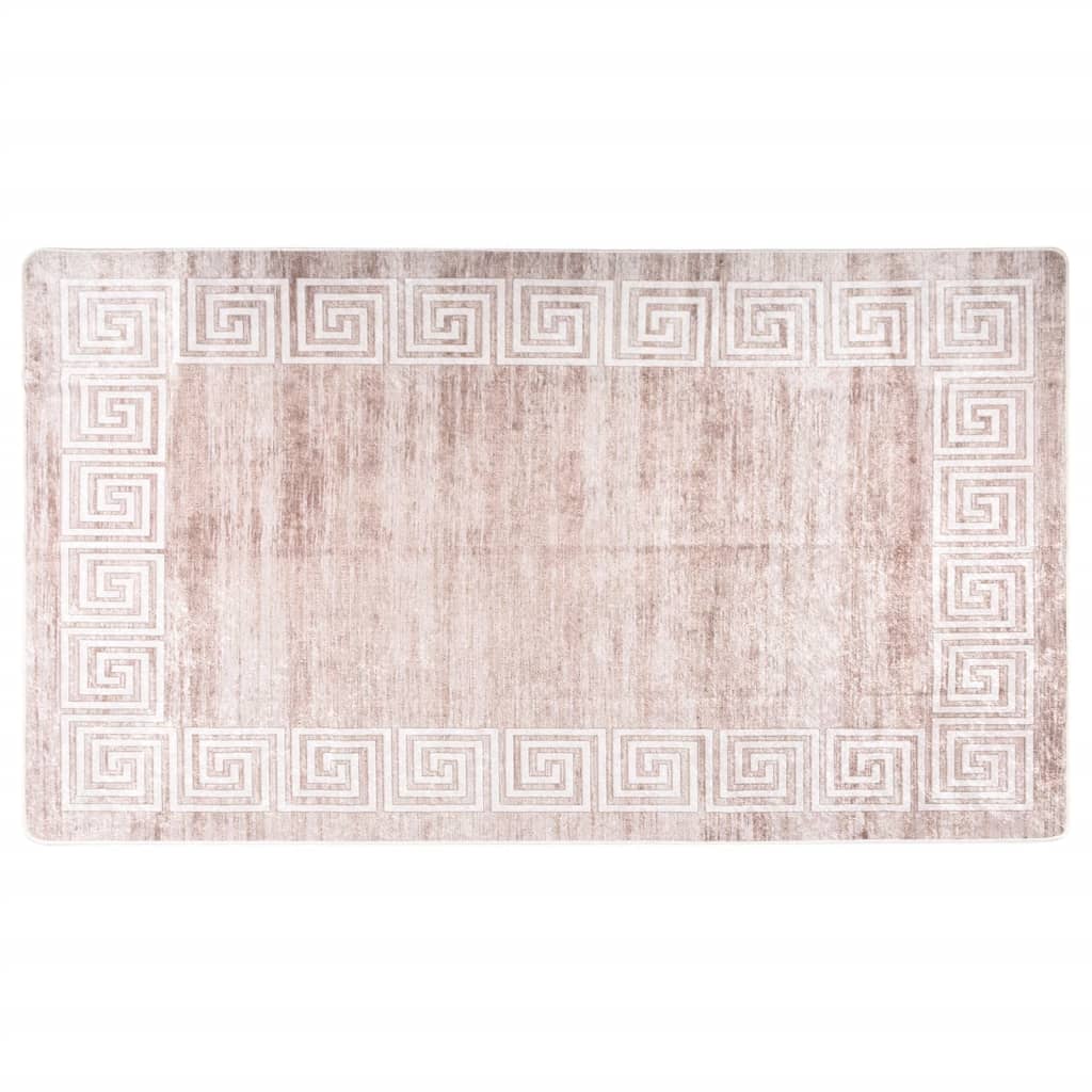 Tappeto Lavabile 190x300 cm Beige Antiscivolo - homemem39
