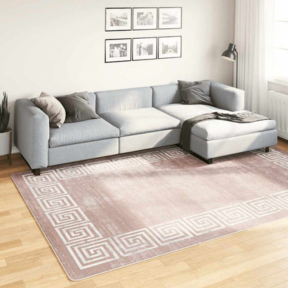 Tappeto Lavabile 190x300 cm Beige Antiscivolo - homemem39