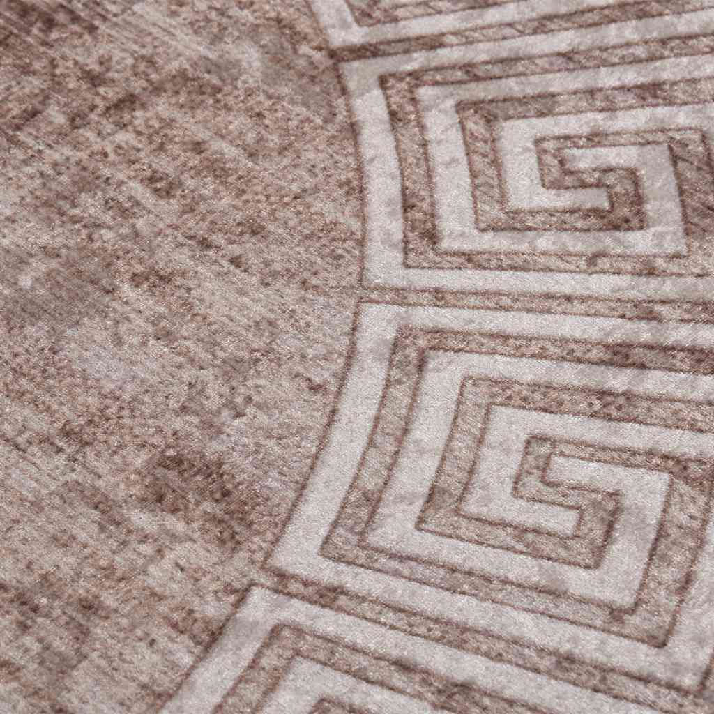 Tappeto Lavabile 120 cm Beige Antiscivolo - homemem39