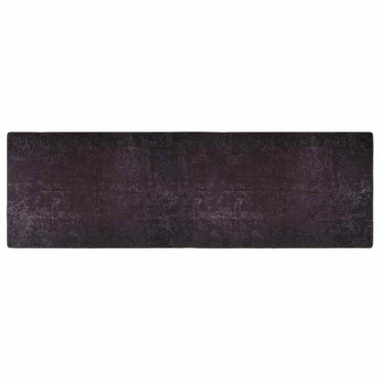 Tappeto Lavabile 80x300 cm Antracite Antiscivolo - homemem39