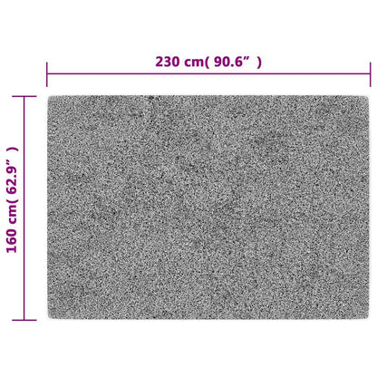 Tappeto Lavabile 160x230 cm Antracite Antiscivolo - homemem39