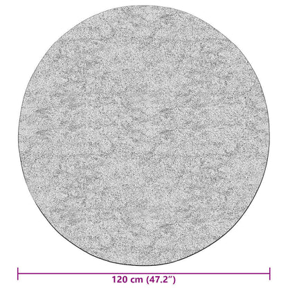 Tappeto Lavabile φ120 cm Antracite Antiscivolo - homemem39