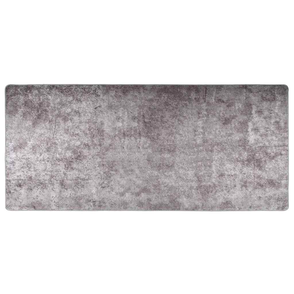 Tappeto Lavabile 80x300 cm Grigio Antiscivolo - homemem39