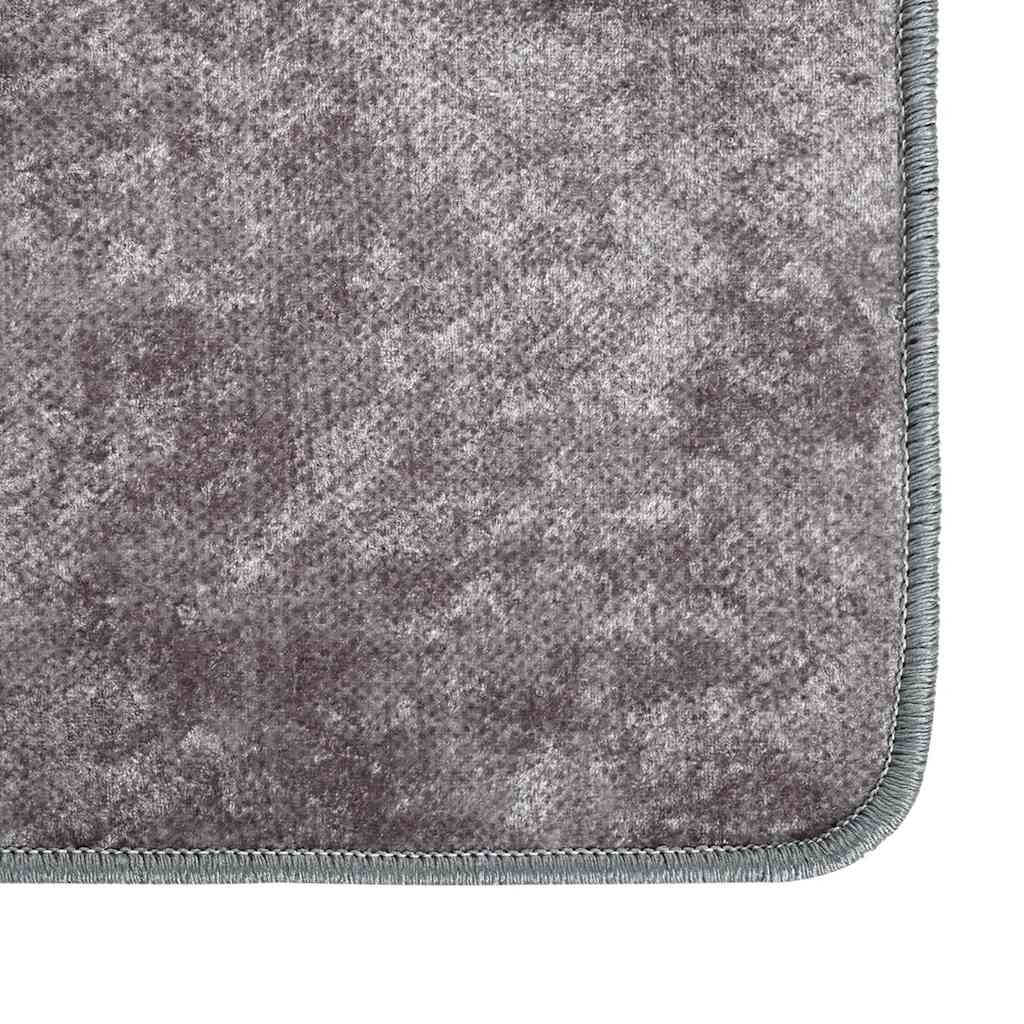 Tappeto Lavabile 80x300 cm Grigio Antiscivolo - homemem39