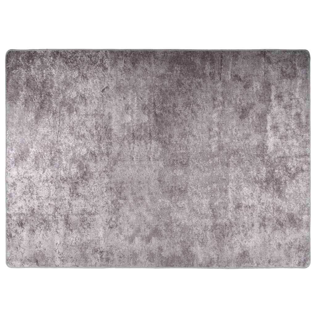 Tappeto Lavabile 120x180 cm Grigio Antiscivolo - homemem39