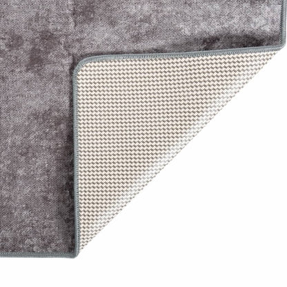 Tappeto Lavabile 160x230 cm Grigio Antiscivolo - homemem39
