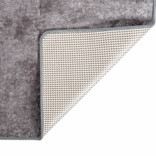 Tappeto Lavabile 160x230 cm Grigio Antiscivolo - homemem39