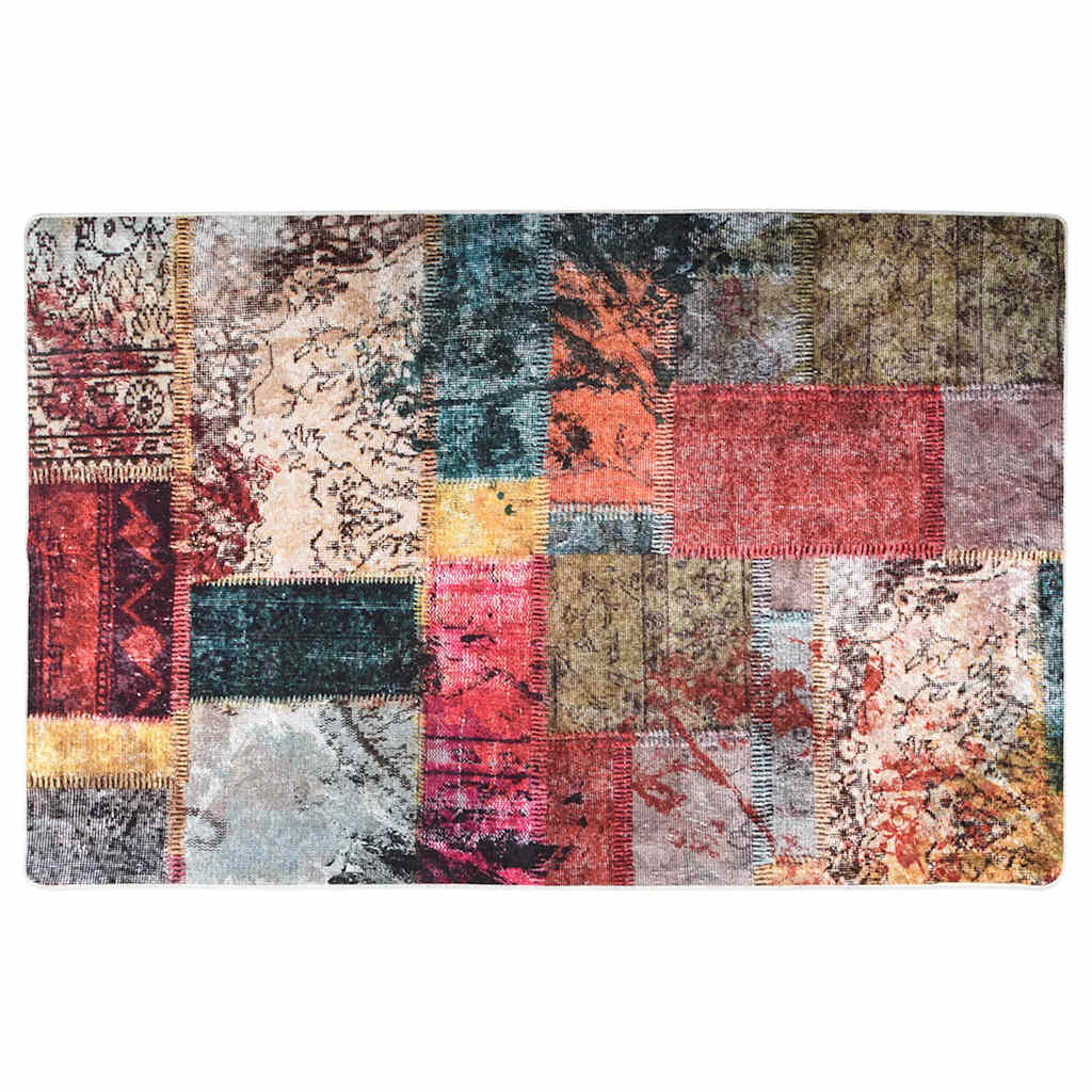 Tappeto Lavabile Patchwork 80x150 cm Multicolore Antiscivolo - homemem39