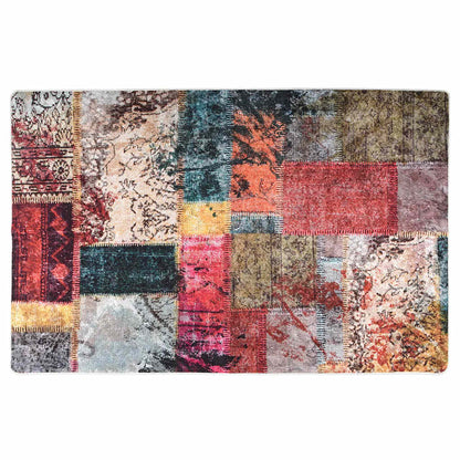 Tappeto Lavabile Patchwork 80x150 cm Multicolore Antiscivolo - homemem39