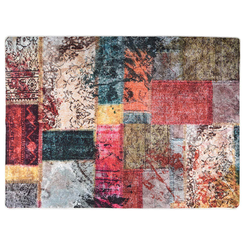 Tappeto Lavabile Patchwork 120x180 cm Multicolore Antiscivolo - homemem39