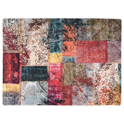 Tappeto Lavabile Patchwork 120x180 cm Multicolore Antiscivolo - homemem39