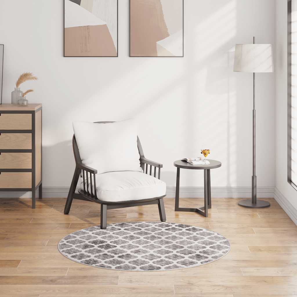 Tappeto Lavabile φ120 cm Multicolore Antiscivolo - homemem39