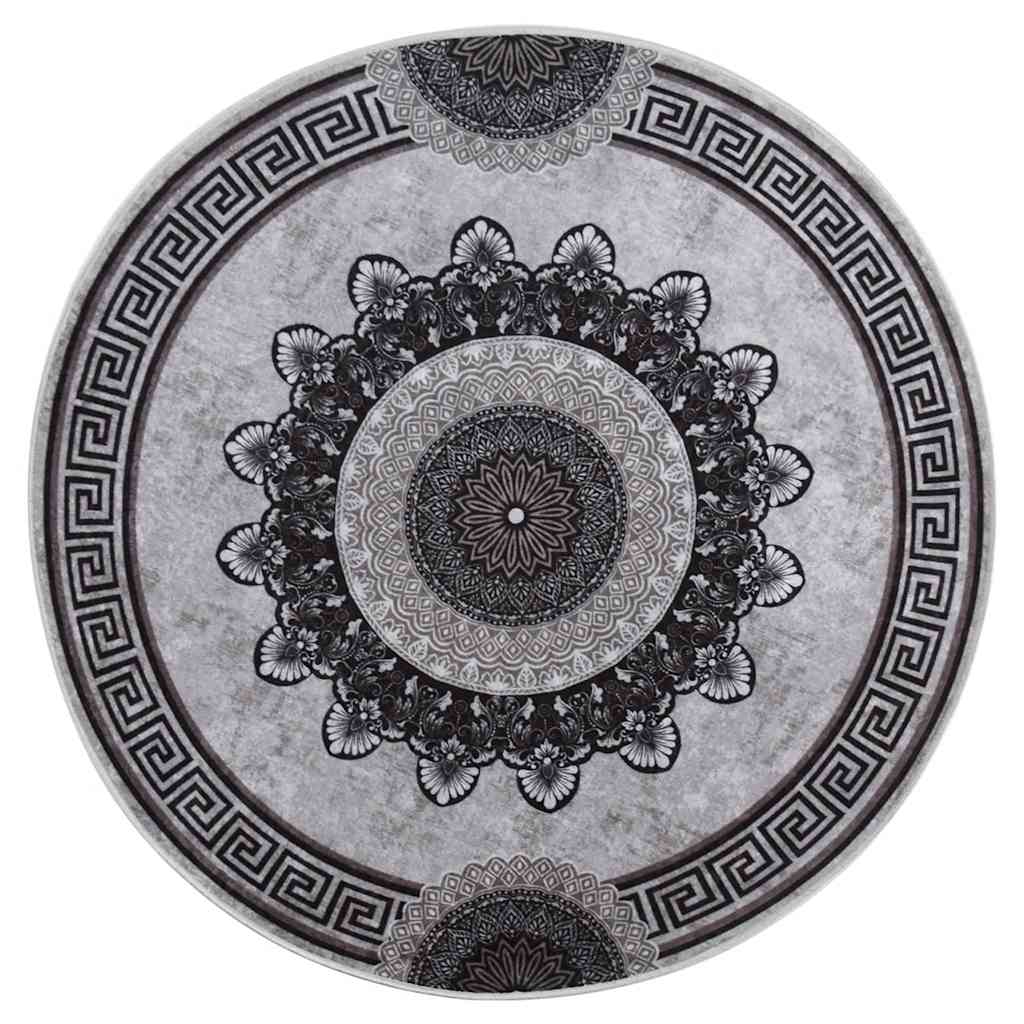 Tappeto Lavabile φ120 cm Multicolore Antiscivolo - homemem39