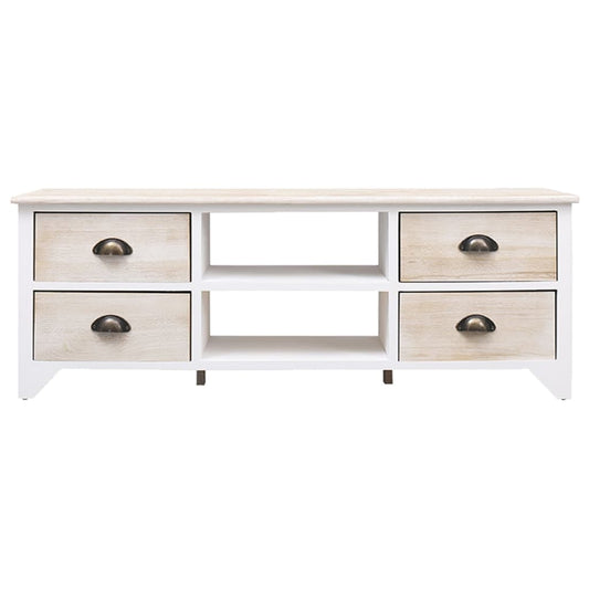 Mobile Porta TV 108x30x40 cm in Legno di Paulownia - homemem39