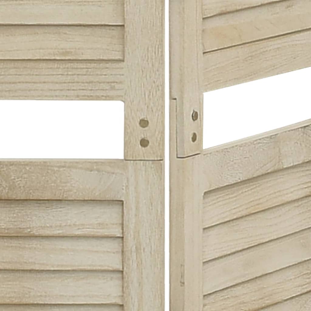 Divisorio a 4 Pannelli 140 x 165 cm Legno Massello di Paulownia | homemem39