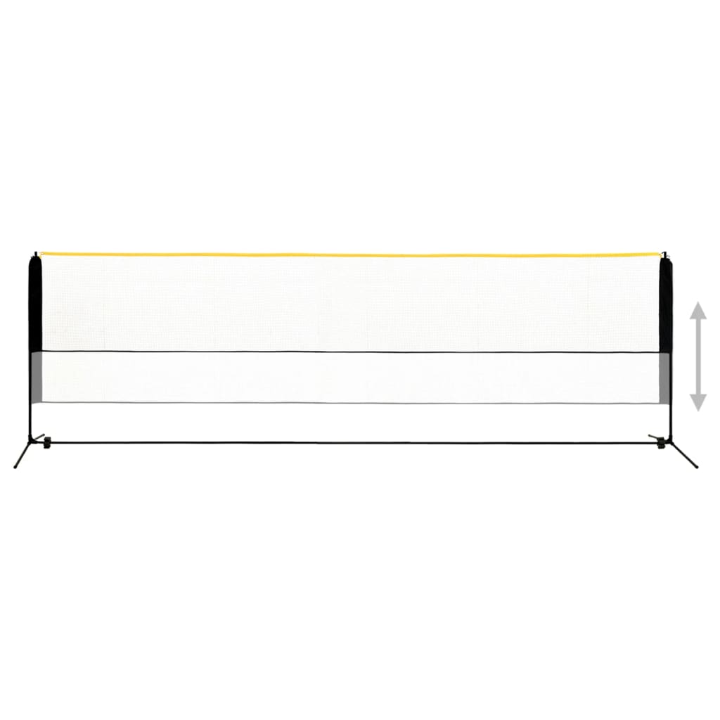 Rete da Badminton Regolabile 500x103x94-158 cm in Metallo | homemem39