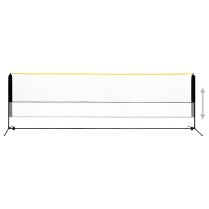 Rete da Badminton Regolabile 500x103x94-158 cm in Metallo | homemem39