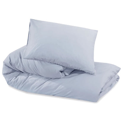 Set Copripiumino Grigio 155x220 cm in Microfibra Leggera | homemem39