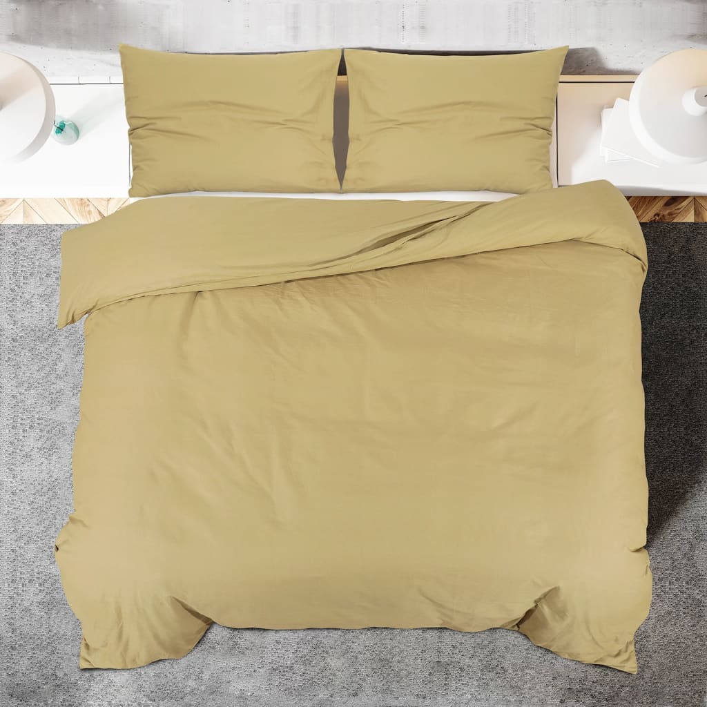Set Copripiumino Tortora 140x200 cm in Microfibra Leggera | homemem39