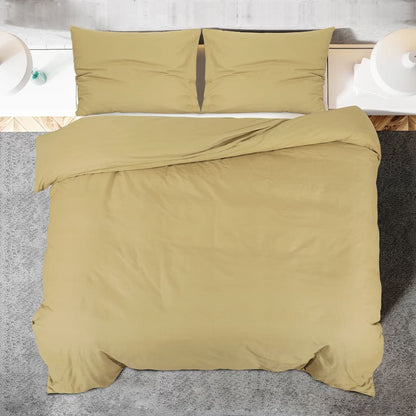 Set Copripiumino Tortora 140x200 cm in Microfibra Leggera | homemem39