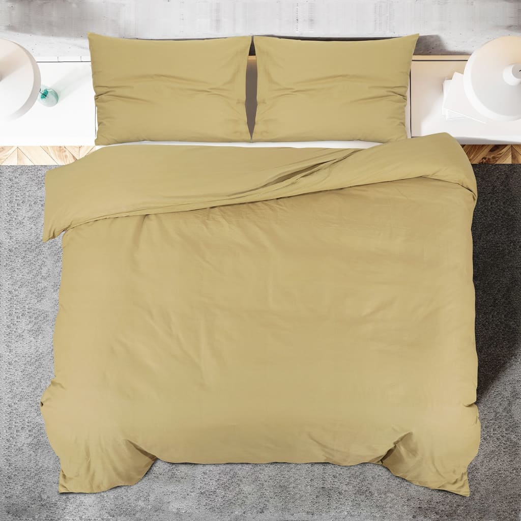 Set Copripiumino Tortora 200x200 cm in Microfibra Leggera | homemem39