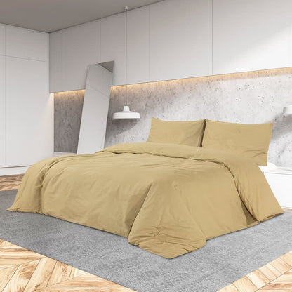 Set Copripiumino Tortora 200x200 cm in Microfibra Leggera | homemem39